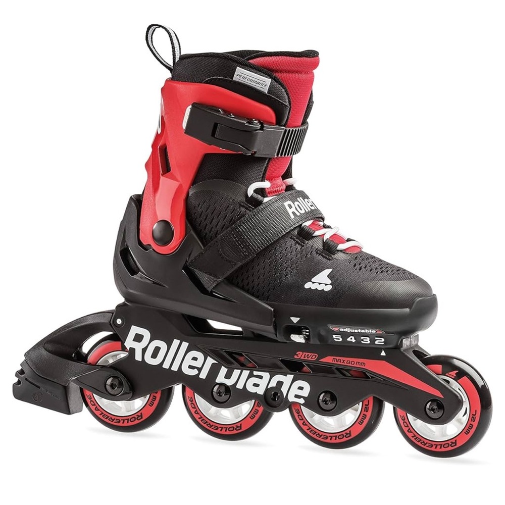 Black and Red Inline Skates for Recreational Fun